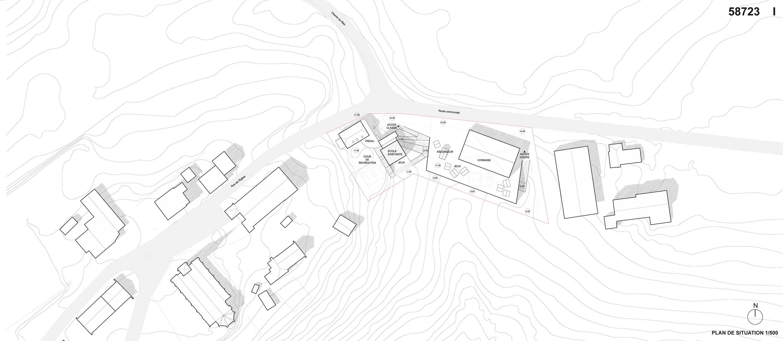 Plan masse — École de la Verrerie